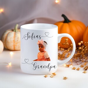Grandpa mug gift, Personalized baby face photo mug for grandpa birthday, Baby Face coffee mug, customize, grandpa gift Grandpop mug,Cute mug