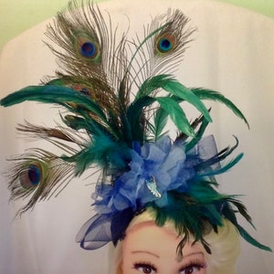 Peacock Feather Headpiece Fascinator