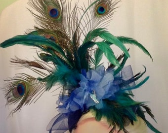 Peacock Feather Headpiece Fascinator