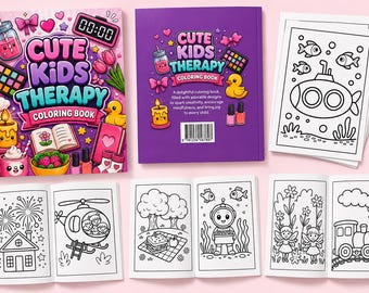 Libro para colorear terapéutico para niños / Aprendizaje emocional, actividad de atención plena (PDF imprimible)