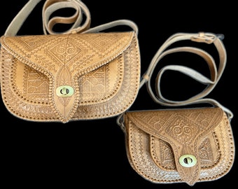 Women's Brown Shoulder Bag Handmaded Of Natural expertly fashioned from exquisite natural leather