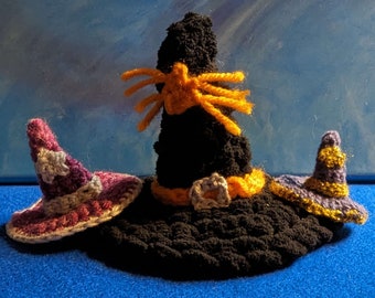 Crochet or Amigurumi Pattern Magic Hat Accessory for Plush or Dolls