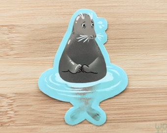 Nervous Seal | Vinyl Sticker | Cute Stickers