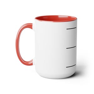 Shhh While I Drink My Coffee Two-Tone Coffee Mugs, 15oz