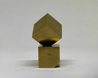 Art Decor Brass Tower and Cubes