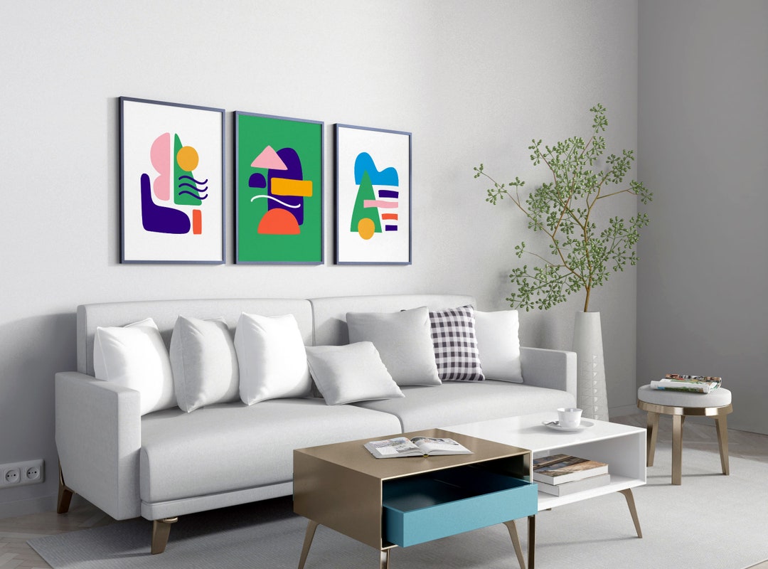 Colorful Modern Design Digital Wall Art for Printing Etsy