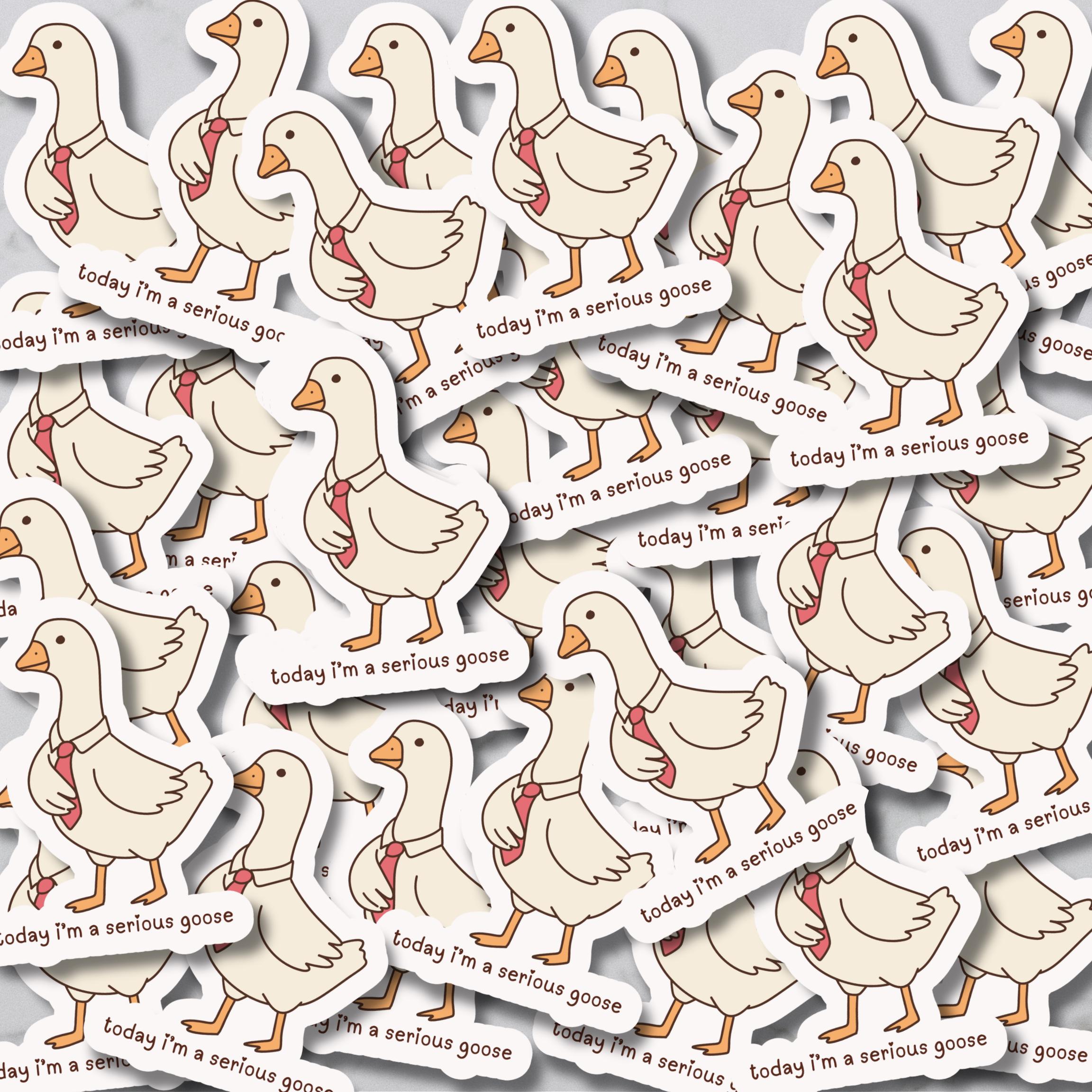 Sticker Printable Goose Silly Goose Sticker Pack | Printable PNG Files - Etsy