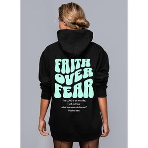Glaube über Angst PNG | Christliches Sublimationsdesign | Religiöser Digitaler Download | Bibelvers PNG für T-Shirts & Tassen