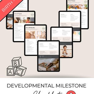 Checklist digitale ontwikkelingsmijlpaal | Groeimeter voor baby's en peuters | Afdrukbare mijlpaalgids voor ouders en verzorgers
