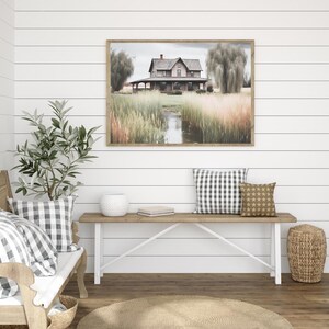 Farmhouse Digital Print, Rustic Wall Art, Country Kitchen Decor, Printable Art, Vintage Farmhouse Sign