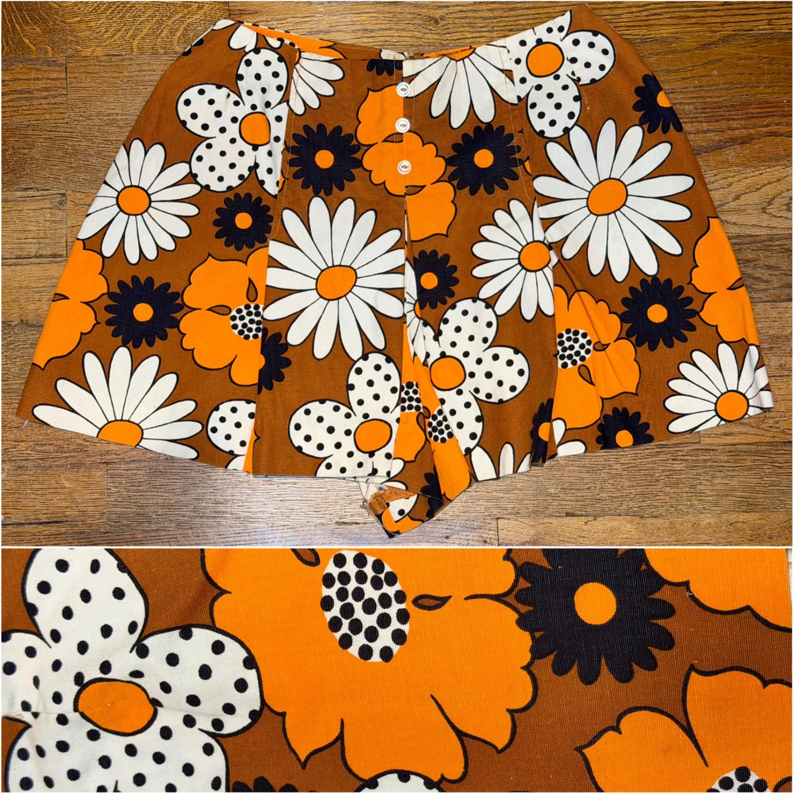 70s 80s US vintage 花柄　キュロット ショートパンツ Q303 70s Floral Shorts - Etsy