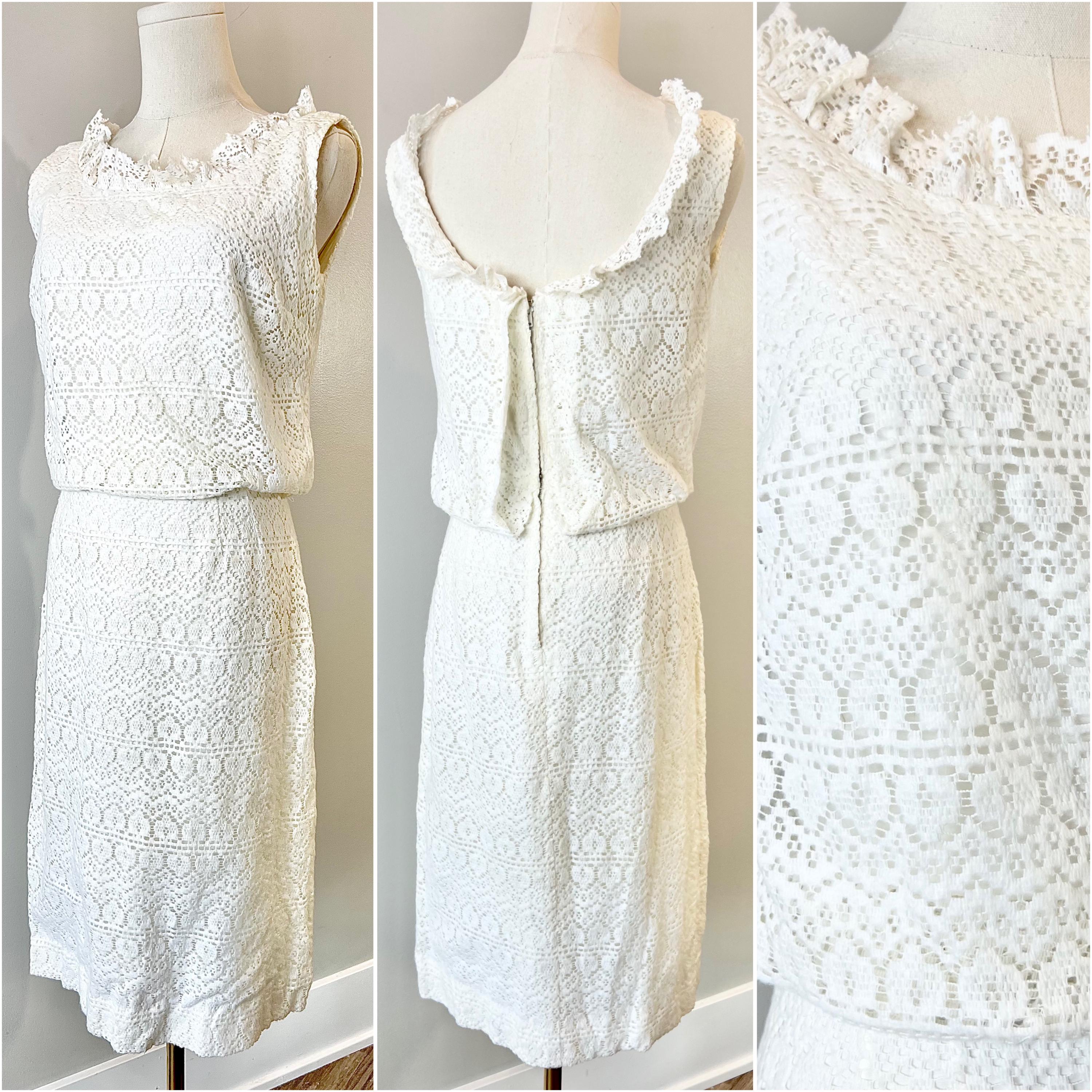 ワンピース 60s USA vintage all lace dress toro otoe 60s USA vintage all lace dress toro otoe