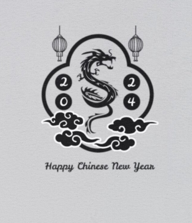 Chinese New Year 2024 Shirt Year of the Wood Dragon Tshirt Lunar New