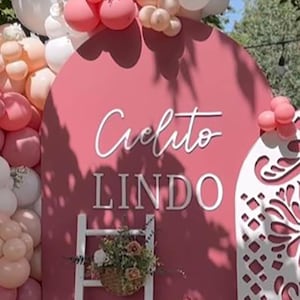 Placa de fundo para festa Cielito Lindo, decoração para chá de bebê mexicano, decoração para mesa de centro, decoração para revelação de gênero para reuniões e comemorações