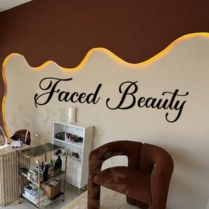 Custom Beauty Salon Sign,Business Logo Gold Wall Sign,Custom Acrylic business logo sign,nail bar,modern office gift,Your business wall logo