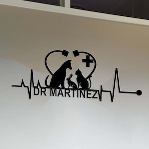 Personalized Veterinarian Doctor wood Sign,Veterinary Doctor Sign Art,Veterinary Gift,Vet Gift,Gift For Veterinarian,Christmas Gift For Vet