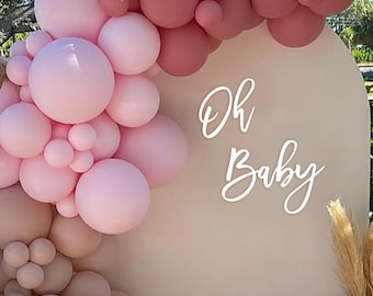 Oh Baby backdrop wall Sign, Gender Reveal party decor,Baby Shower Backdrop,Baby Announcement  sign,Oh boy, Oh girl sign,christmas gifts