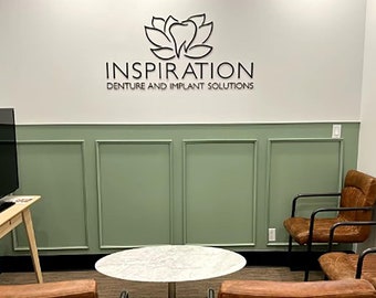 Laser Cut Business Logo Sign for Wall, Custom wood 3D business sign, beauty Salon Sign,Laser Cut Logo Sign,Business Signboard,Dentist Sign