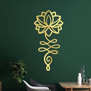 Lotus Unalome Wooden Wall Art, Mandala Lotus Unalome Art, Yoga Wall Decor,Spiritual Decor, Natural Wood Sign ,christmas gift, New home gift