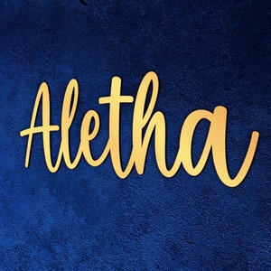 Placa de nome personalizada em acrílico dourado e prateado, placa de nome em espelho para bebê, decoração de berçário, decoração acima da cama, logotipo 3D, espelho de acrílico para quarto de bebê, decoração de chá de bebê