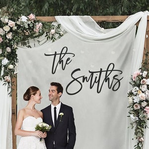 Custom Family Name Sign,Rustic Wedding Wood Backdrop Sign,Last Name Wood Letters,Hedge Wedding Last Name Sign,Wedding decoration word cutout