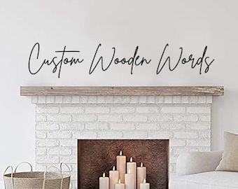 Custom Wood Words Sign,Wooden letters,Wall Quotes,custom wood letters, custom wooden sign,word cutout,custom name sign,christmas gift