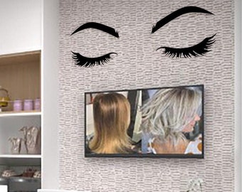 Eyelash Salon Decor,Beauty Salon Sign,wood eye lashes,modern office gifts,makeup room wall art hair salon art lashes sign,Christmas gifts