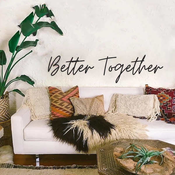 Better Together Backdrop Holzschild, Holzbetter Together Wandkunst, Hochzeitsschild, Better Together Hochzeitsschild, Verlobungsdekor