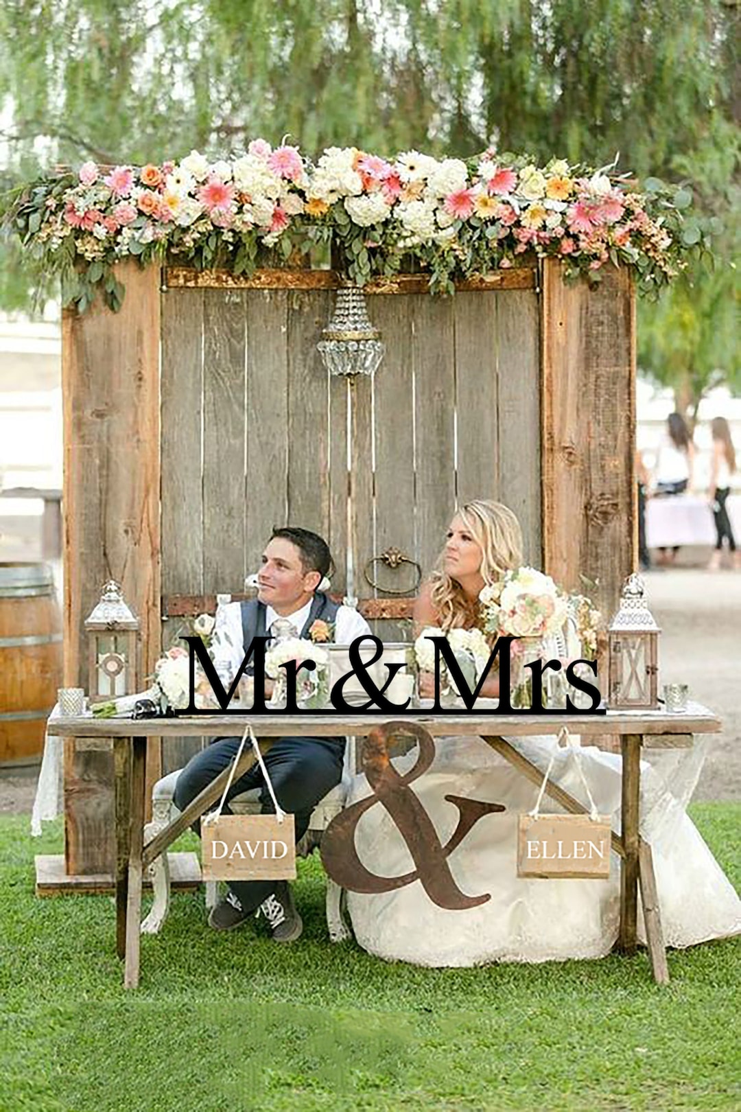 Mr & Mrs Wedding Sign,top Table Wedding Sign,wedding Table Decor,mr Mrs ...