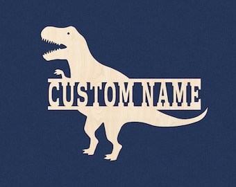 Dinosaur Custom Name Sign,Personalized Wood Name Dinosaur Boys Kids Gift,Kids Name Sign Dinosaur Gift,Nursery Wall Art,kids christmas gift
