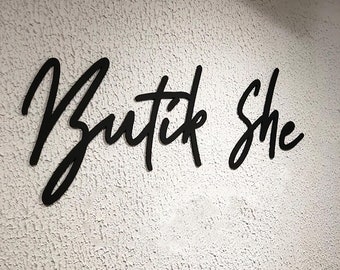 Business Sign for Wall, Custom wood business logo sign,Personalized beauty Salon Sign, wood letters,Laser Cut Logo Sign,Business Signboard