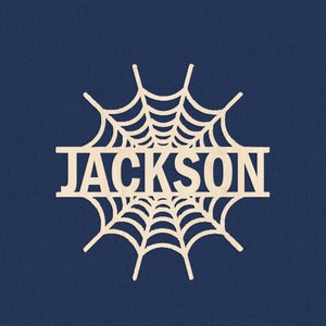 カスタムスーパーヒーロースパイダーネームサイン、パーソナライズされたスパイダーウェブネームサイン、スーパーヒーローネームウォールアート、誕生日デコレーション、子供用クリスマスプレゼント、スパイダーウェブ