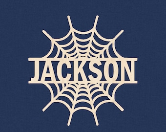Custom Superhero Spider Name Sign,Personalized Spider Web Name Sign,Superhero Name wall art,Birthday Decor,kids christmas gift,Spider Web