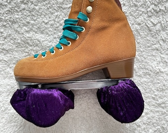 Dark Purple Velvet - Roller Skate Wheel Covers