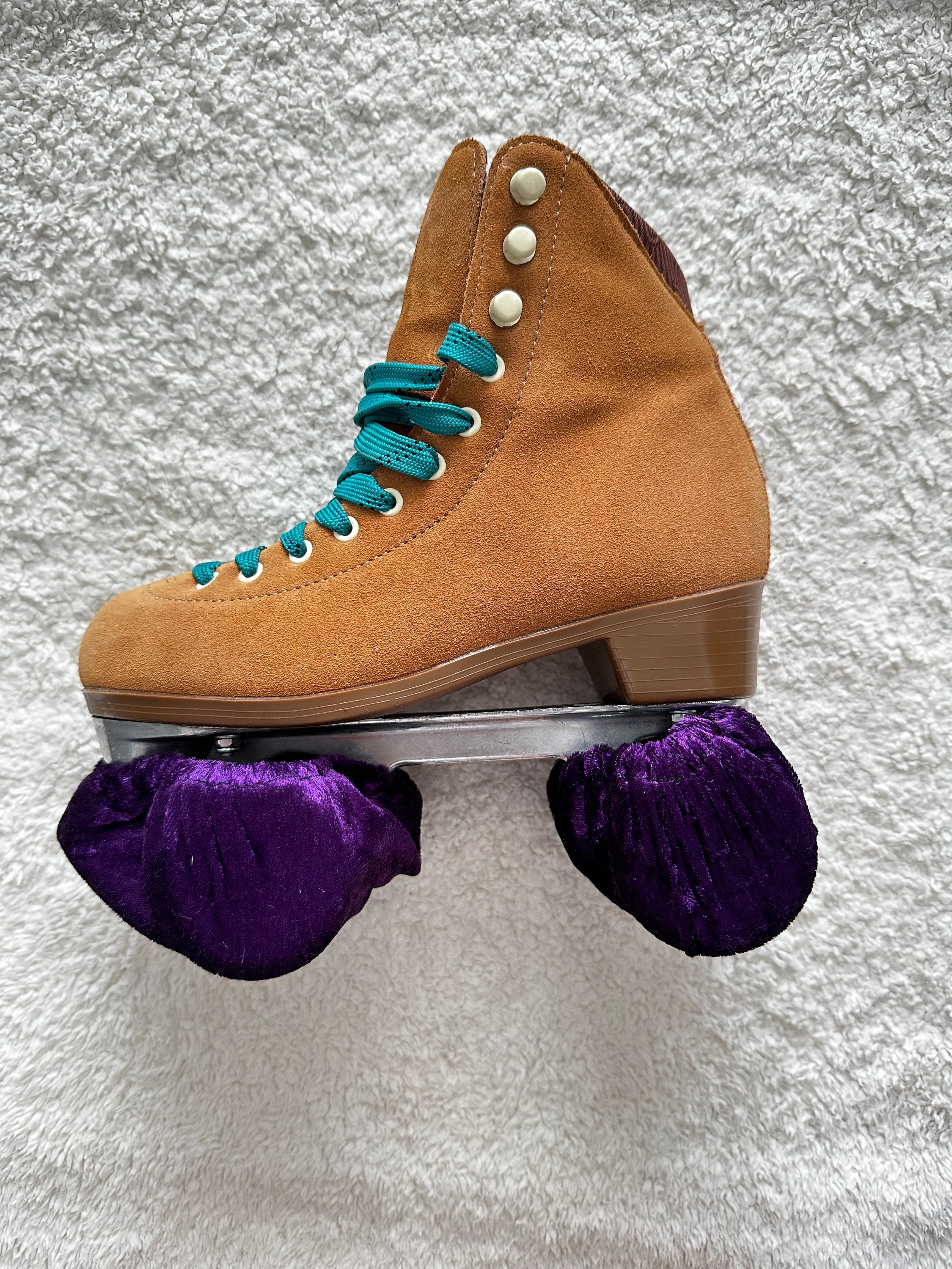 Dark Purple Velvet Roller Skate Wheel Covers Etsy