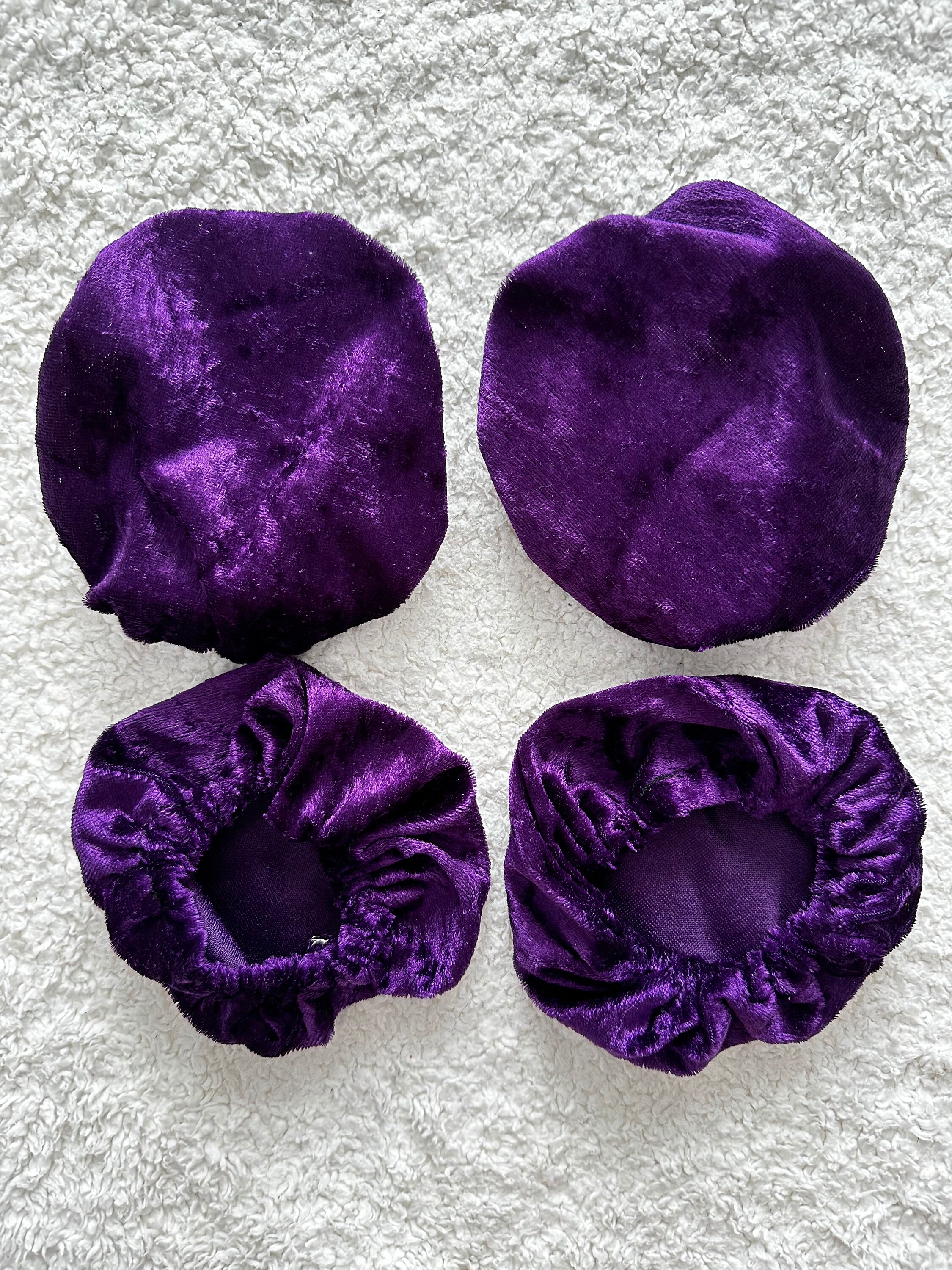 Dark Purple Velvet Roller Skate Wheel Covers Etsy