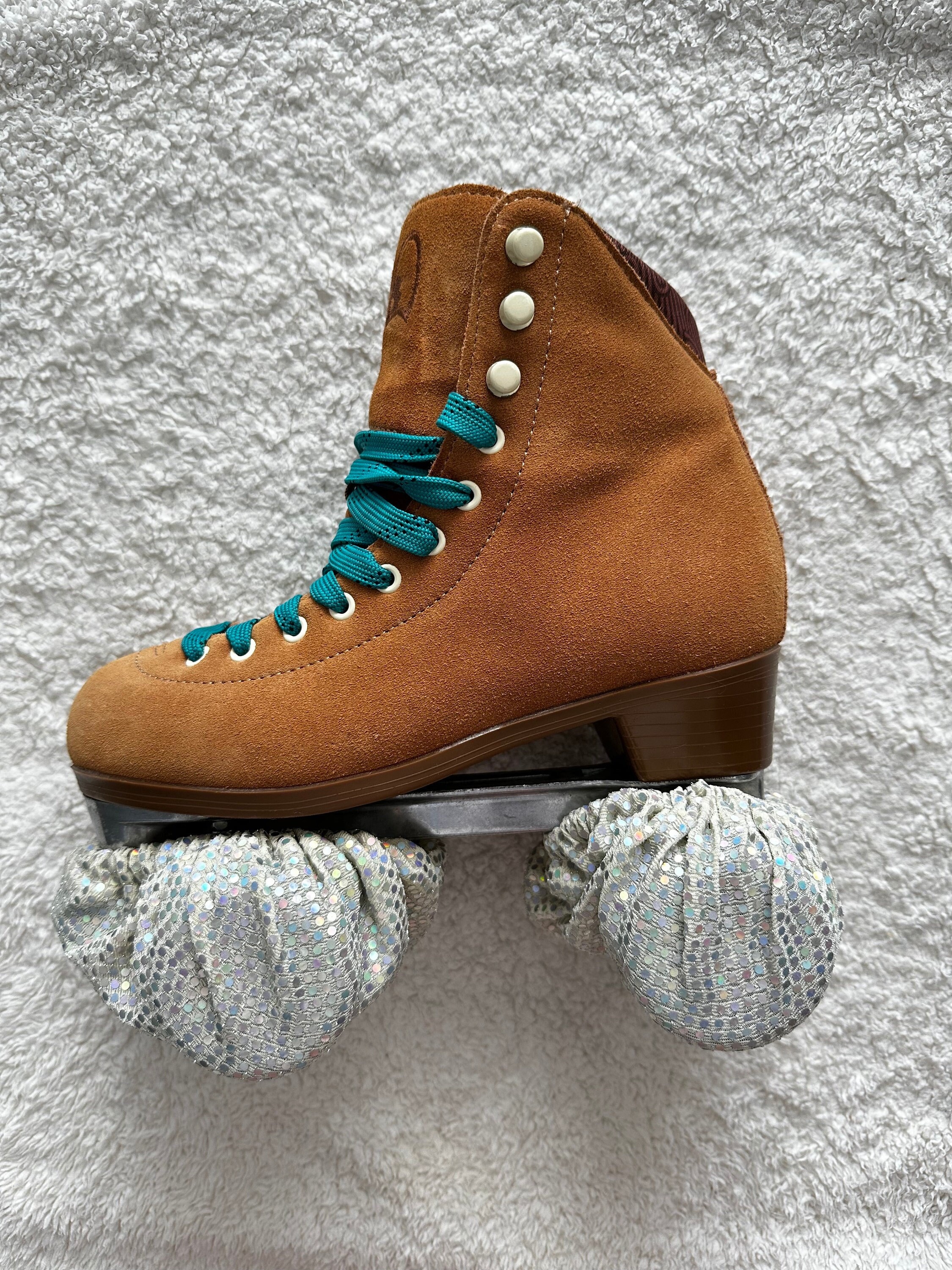 Silver Sparkle Roller Skate Wheel Covers Etsy