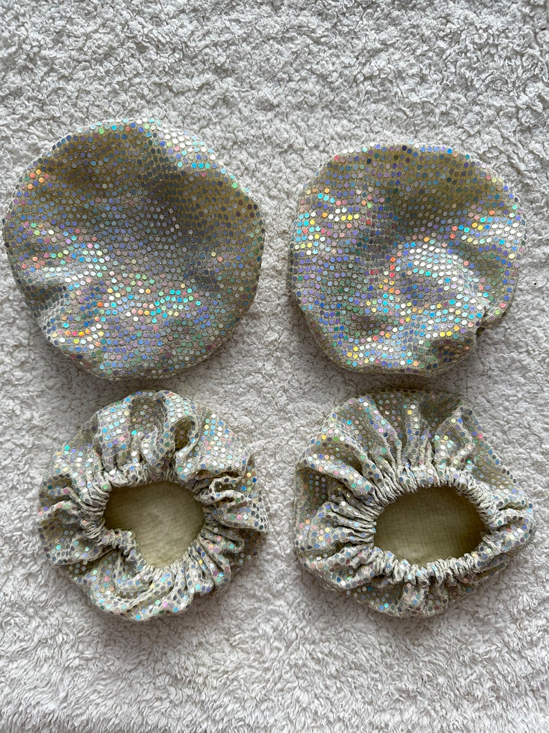 Silver Sparkle Roller Skate Wheel Covers Etsy