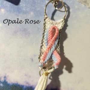 Papange and Mamange awareness ribbon in key ring and carabiner Christmas gift Pleasure of giving