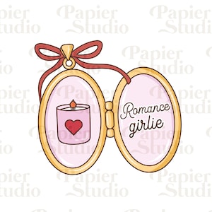 ROMANCE Girlie PNG SVG, słodkie modne cliparty książkowe, projekt naklejki Kindle, plik do cięcia komercyjnego Booklover, projekty miłośników książek romansowych