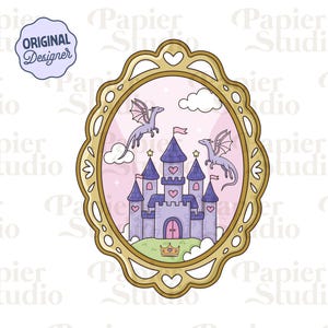Dragon Fantasy Frame PNG SVG, Bookish clipart, Cute Fourth Wing Dragon png, Designs for Stickers, Trendy for Book Lovers Commercial Use