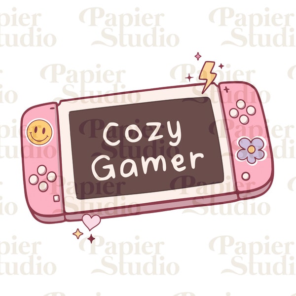 Cozy Gamer SVG PNG, Mousepad Design, Handheld Gaming, Gaming png, Console png, Designs for Stickers, T-Shirt, Tote bag, Gaming Poster