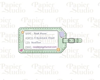 Book Lover bagagelabel SVG PNG, schattig trendy populair creatief ontwerp, schoolse meisje kunstzinnig ontwerp voor stickers, bladwijzers, commercieel gebruik png