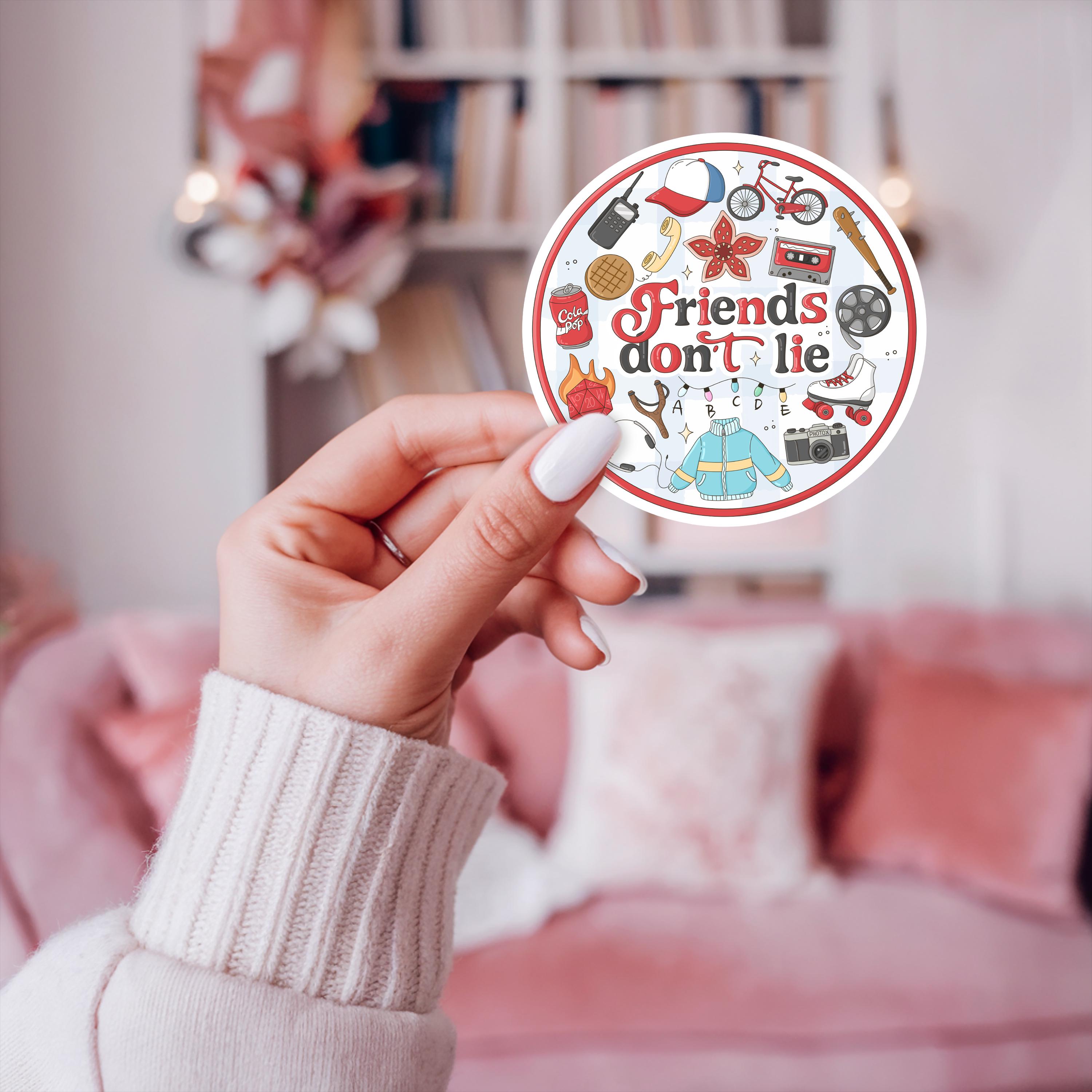 Friends Dont Lie PNG SVG, Cute Bookish Bear Clipart, Horror Designs for ...