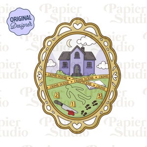Thriller & True Crime Bookish Frame PNG SVG, Bookish clipart, Designs for Stickers, Trendy Aesthetic for Book Lover, Commercial Use Cut File