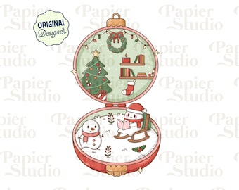 Christmas Ghost Reading PNG SVG, Cute Bookish Christmas clipart, Xmas Designs for Stickers, Trendy Booklover for Commercial Use