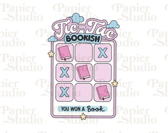 Tic Tac BOOKISH PNG SVG, Cute Bookish clipart, Designs for Sticker, Booklover png, Commercial Use Cut File, Trendy Aesthetic for Book Lovers