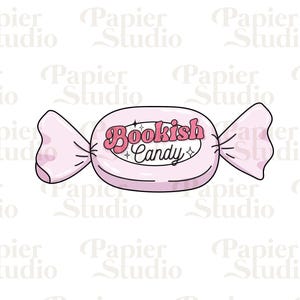 LIVRE bonbon PNG SVG, clipart livresques mignons, dessins pour autocollants, png Booklover, fichier de coupe pour usage commercial, esthétique tendance pour les amateurs de livres