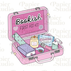 LIVRE Kit PNG SVG, clipart livresques mignons, dessins pour autocollants, png Booklover, fichier de coupe pour usage commercial, esthétique tendance pour les amateurs de livres