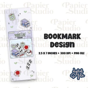 Thriller Bookmarks Design PNG, Trendy printed bookmark, Cute Bookish Book mark, Printable True Crime book marks for Commercial use